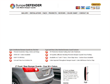 Tablet Screenshot of bumperdefender.com